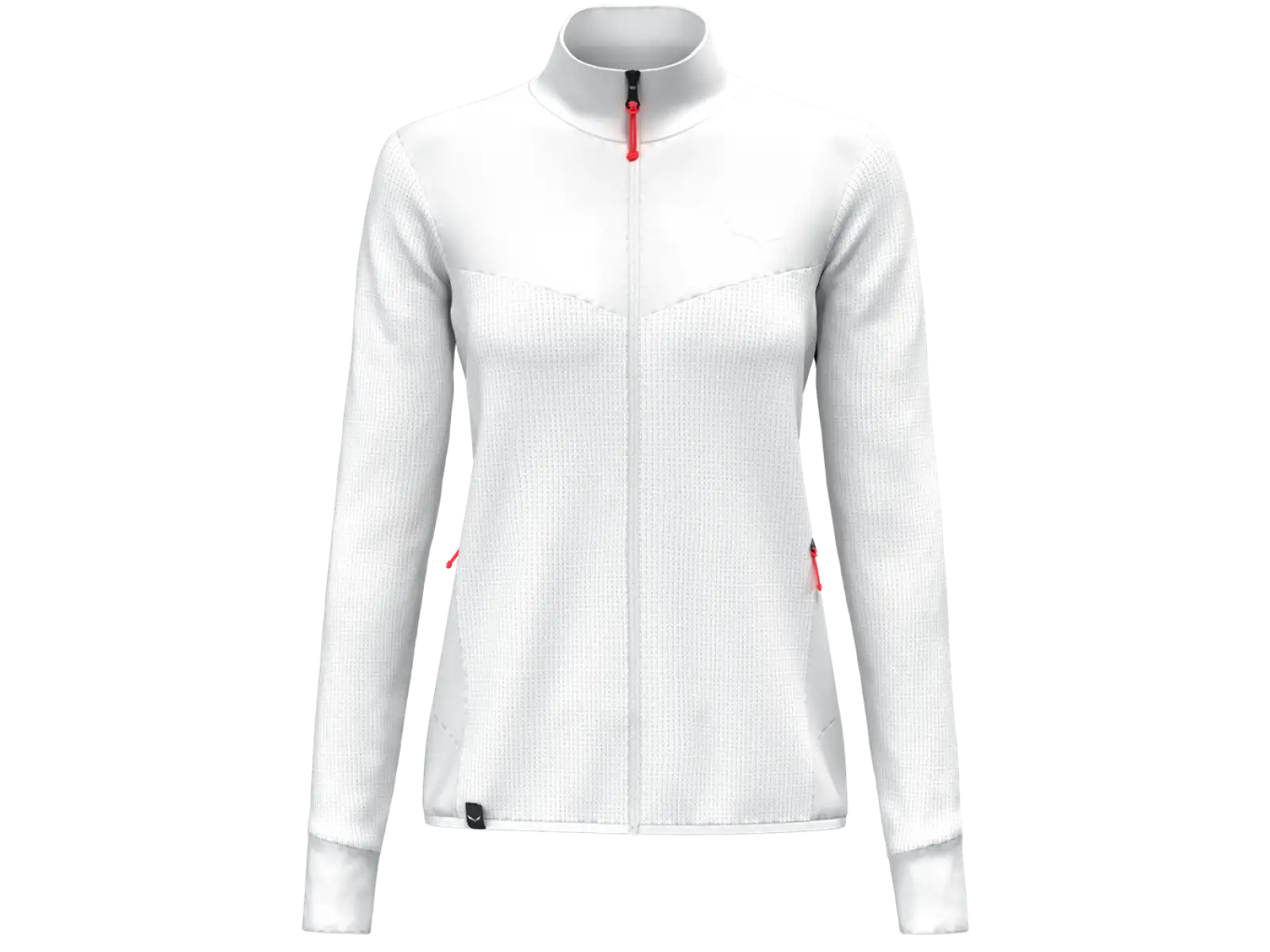 Salewa Puez Waffle HYB PL Damen Fleecejacke Weiß