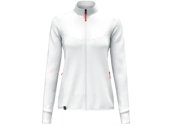 Salewa Puez Waffle HYB PL Damen Fleecejacke Weiß