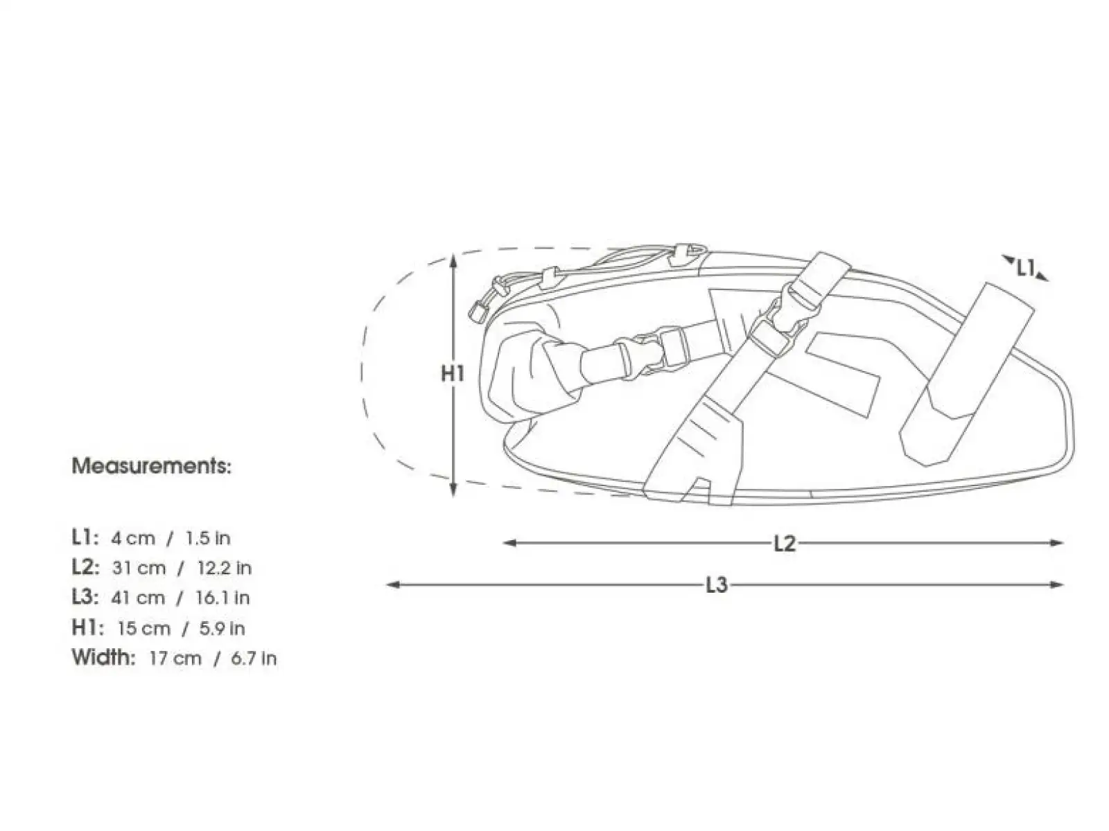 Apidura Expedition saddle pack 9 l Satteltasche