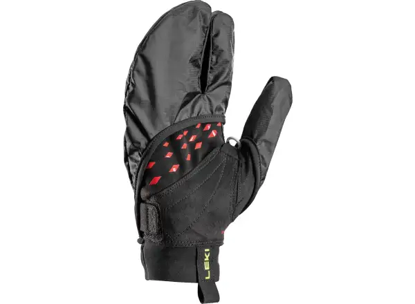 Leki Ultra Trail Storm Shark Laufhandschuhe Black/Red/Neon Yellow