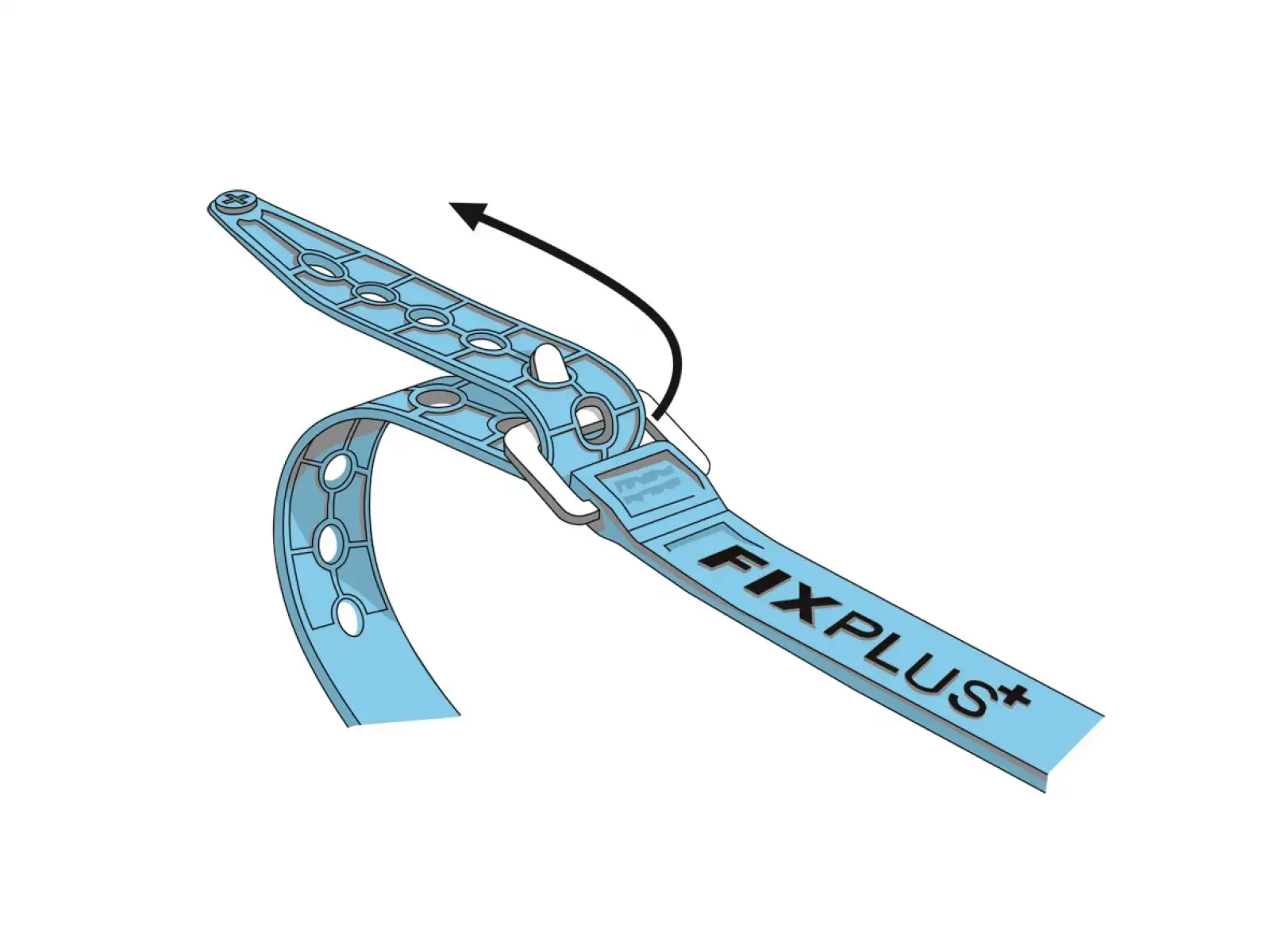 Fixplus-Band Spanngurt 230 mm schwarz 2 Stück