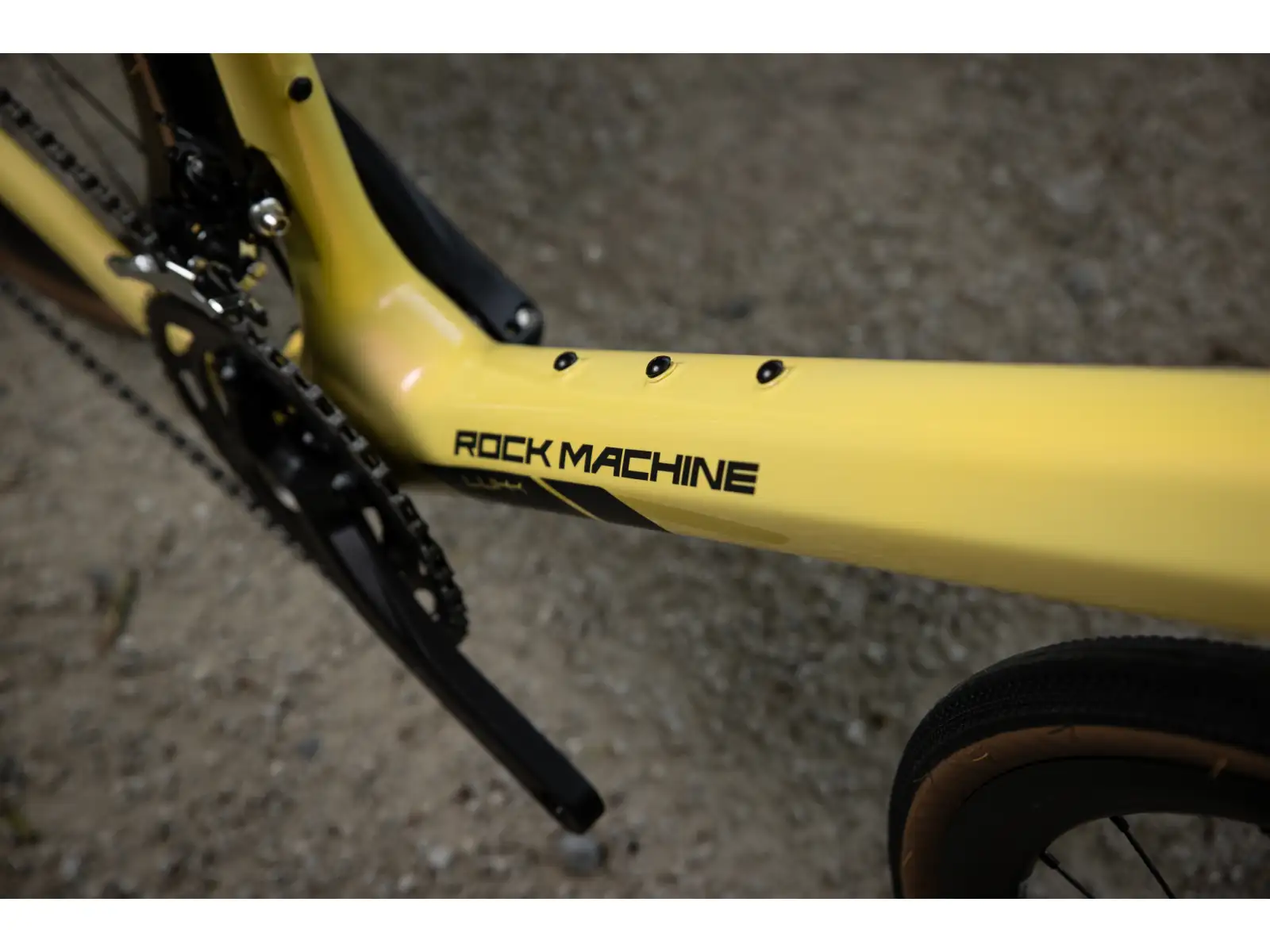 Rock Machine Lukk CR 60 Gravelrad Gloss Sulfur Yellow