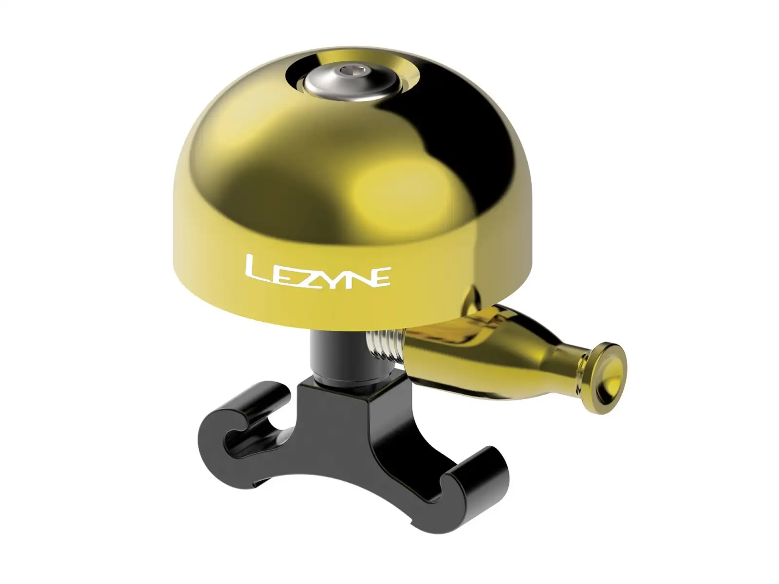 Lezyne Classic Brass Bell Medium Glocke Gold-Schwarz