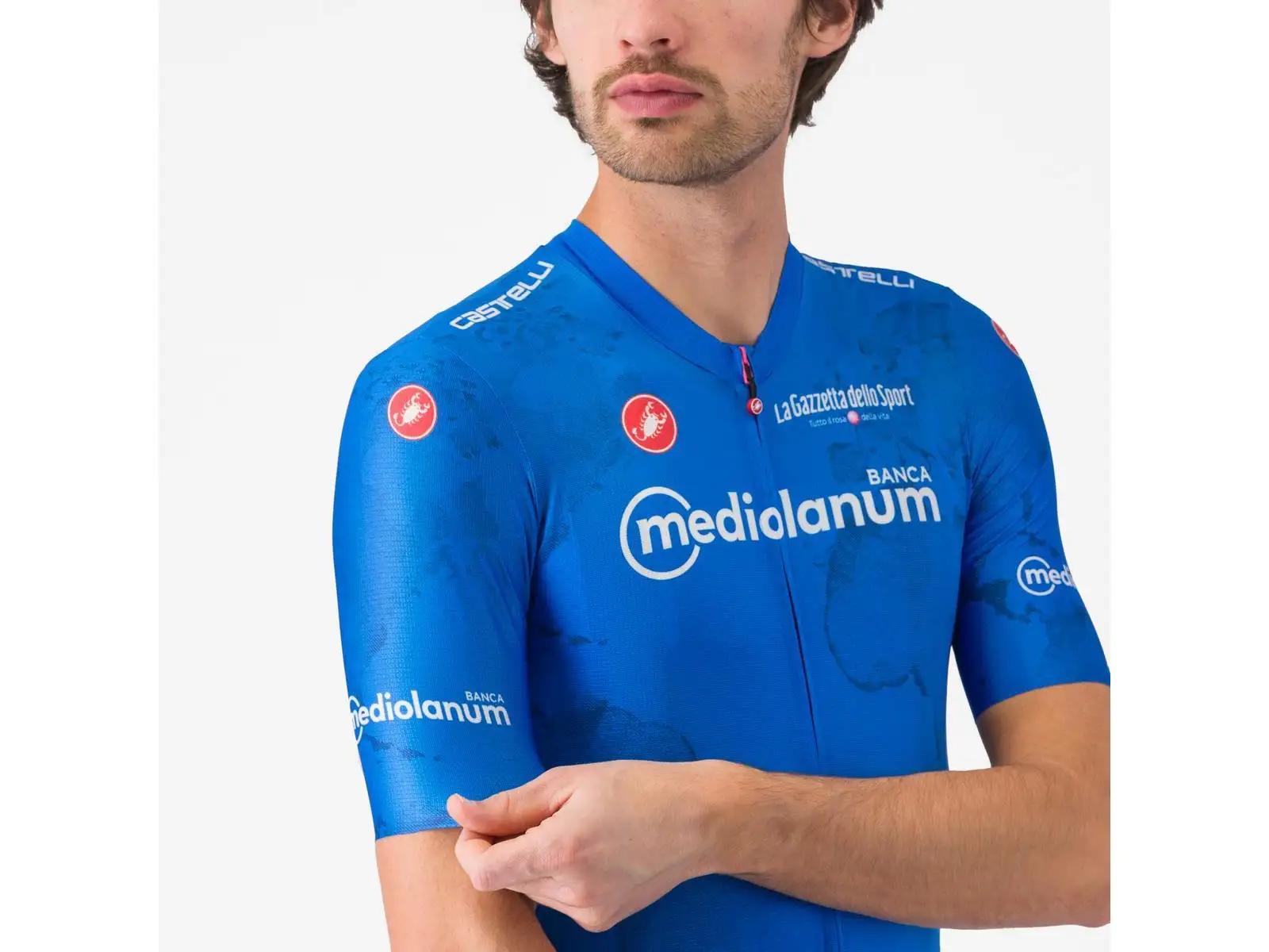 Castelli Giro 108 Competizione 3 Herren-Trikot Kurzarm Azzurro