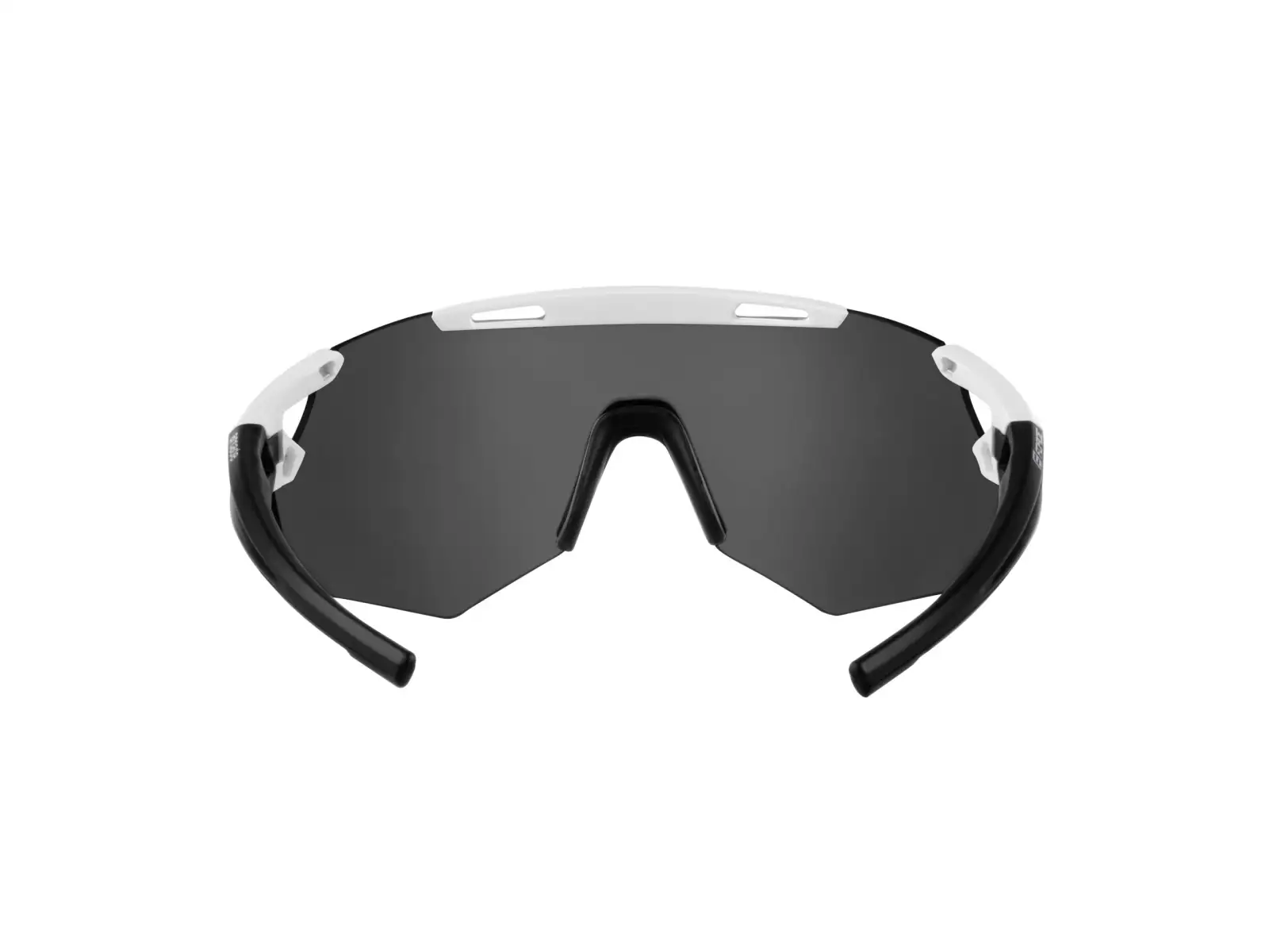 Force Arcade Fahrradbrille Weiß/Schwarz/Schwarz polarisierte Gläser
