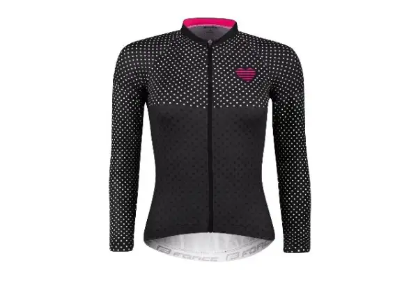 Force Points Damen Langarmshirt Schwarz/Rosa