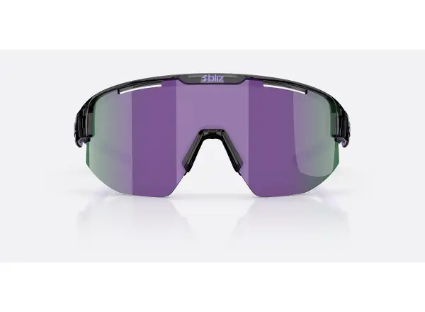 Bliz Matrix Small Sonnenbrille Crystal Black/Grey Purple Multi