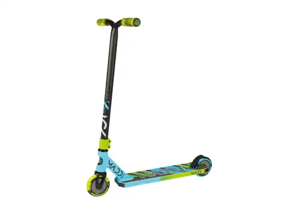 Madd Kick PRO blaue/grüne Freestyle-Tretroller