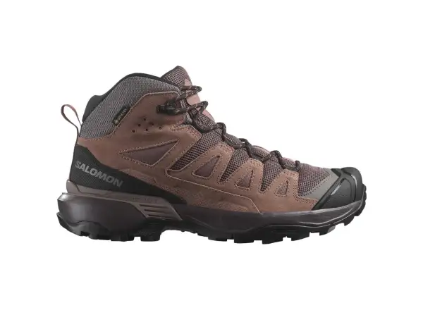 Salomon X Ultra 360 LTR MID GTX Damen Wanderschuhe Peppercorn/Cognac/Hot Coral