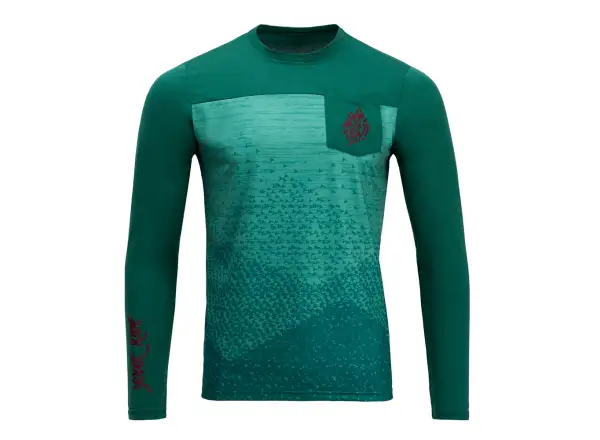 Silvini Ello Herrentrikot, langärmlig, Oliv/Ozean