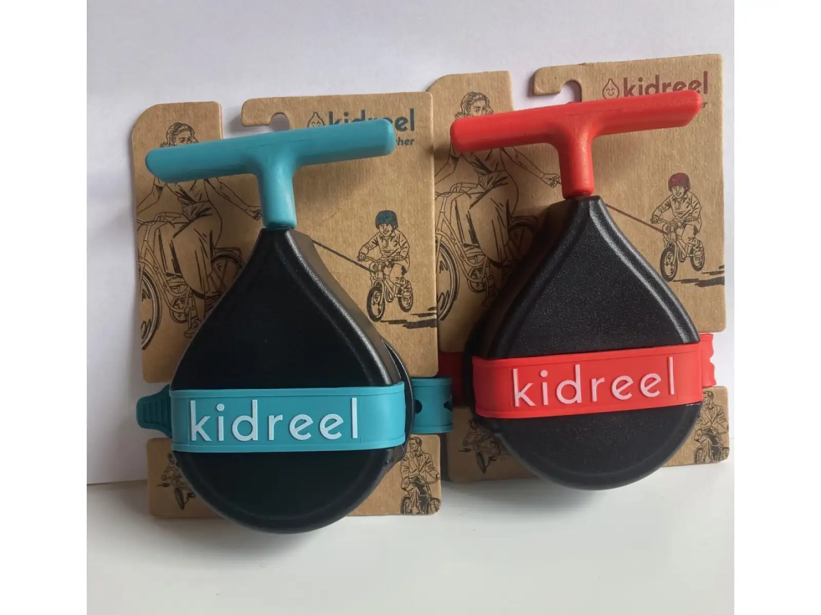Kidreel Seilzugrolle für Kinderfahrräder rot