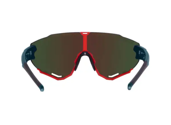Force Creed Brille Schwarz/Rot/Rot Revo Glas