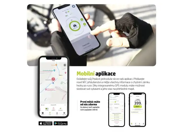 Pealock 2 elektronisches Schloss Schwarz