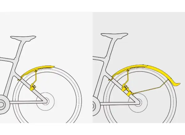 Topeak TetraFender G2 hinterer Schutzblech mit reflektierendem Aufkleber