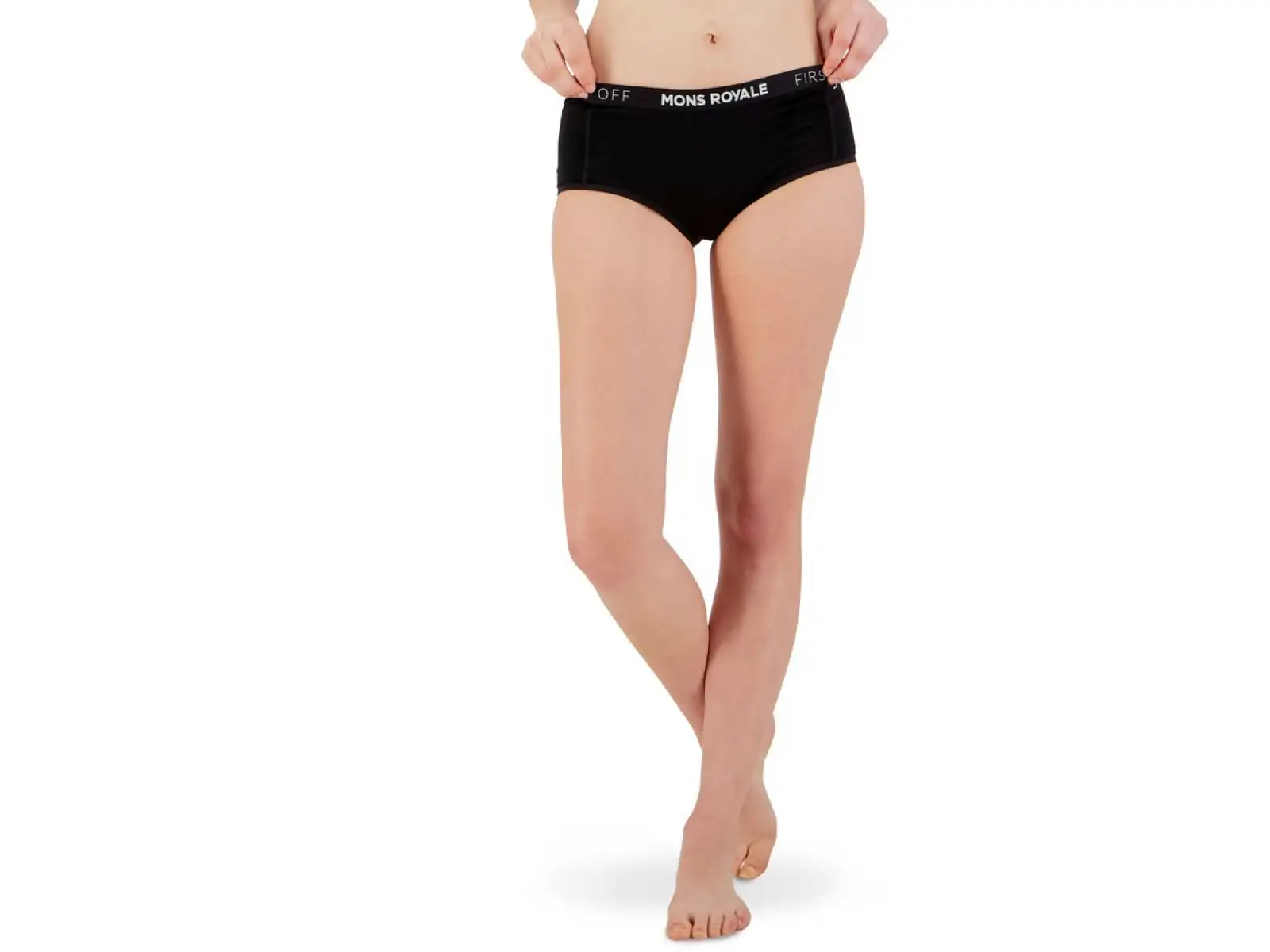 Mons Royale Sylvia Boyleg Merino Unterhosen schwarz