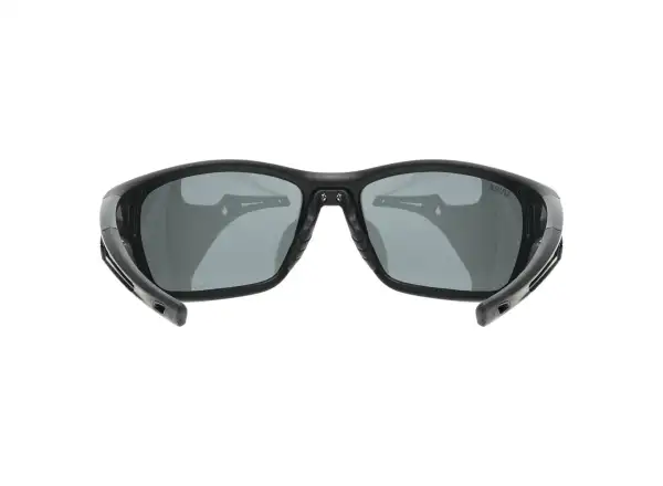 Uvex Sportstyle 232 P Sonnenbrille Black Mat Red/Polavision Mirror Silver