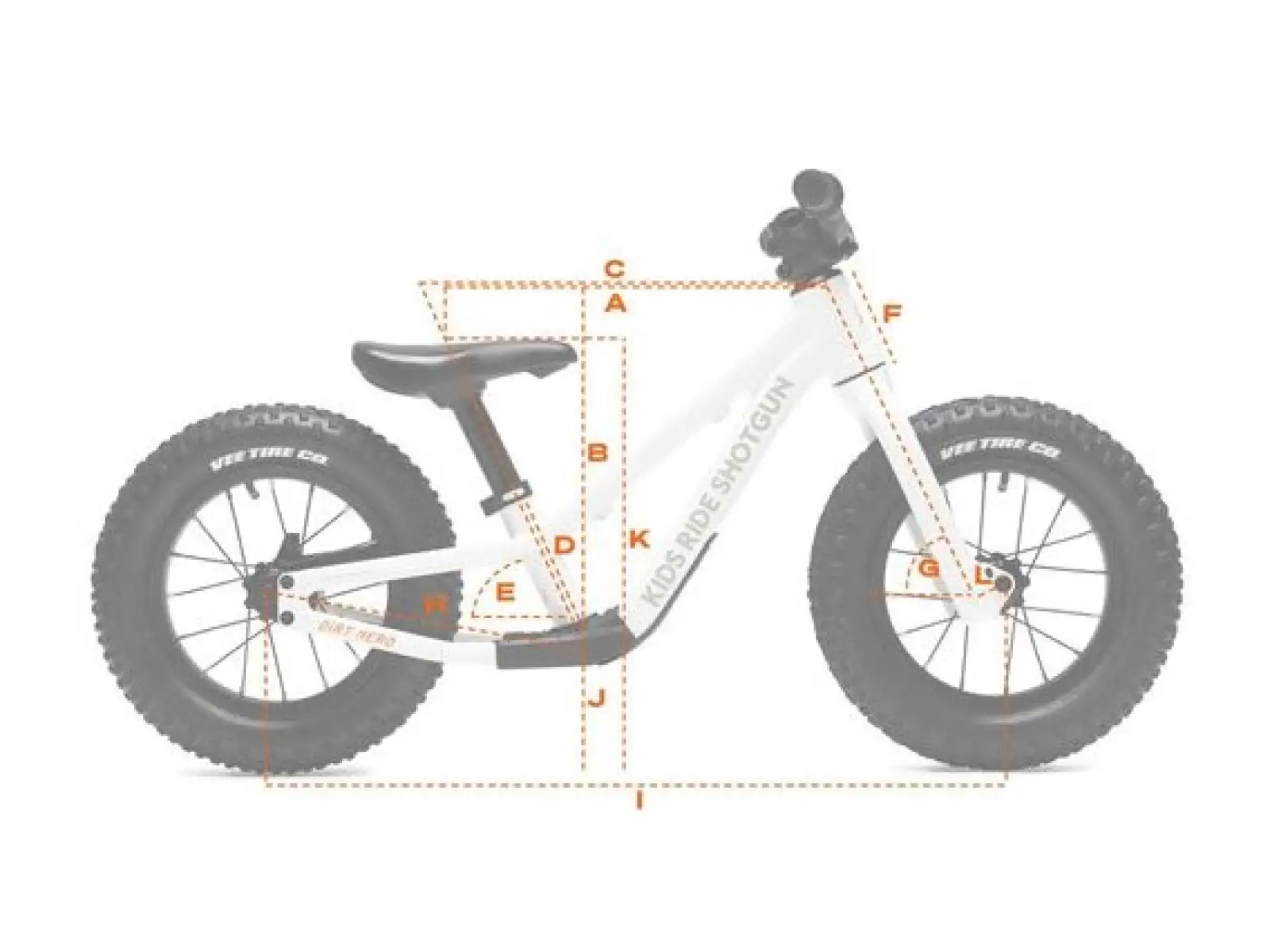 Kids Ride Shotgun Dirt Hero 12 Laufrad mit Bremse