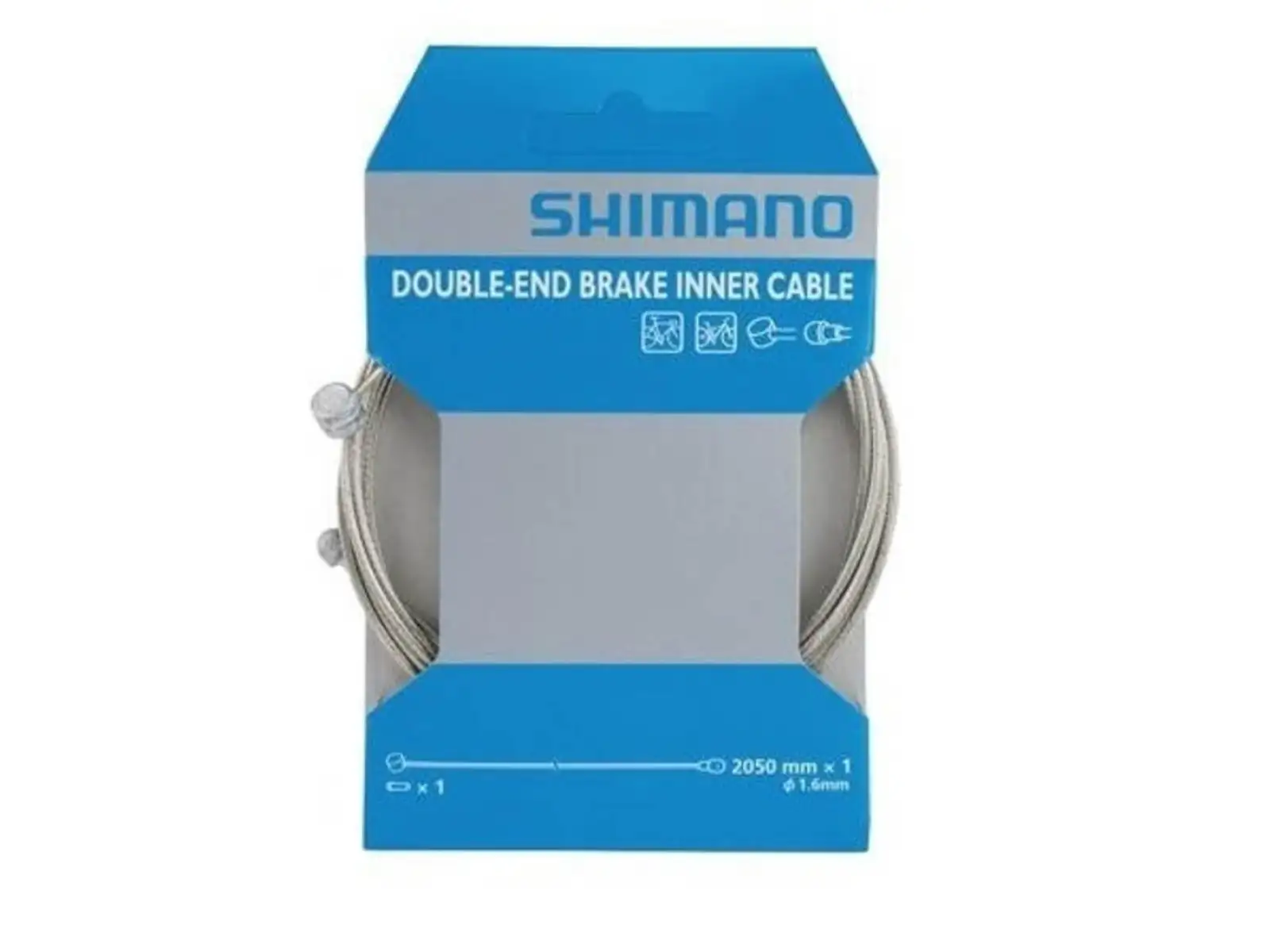 Shimano Bremszug mit Doppelnippel, Original Edelstahl 1 Stück