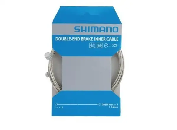 Shimano Bremszug mit Doppelnippel, Original Edelstahl 1 Stück