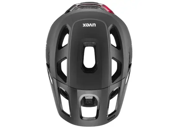 Uvex React MIPS MTB Helm Black/Ruby Red Matt