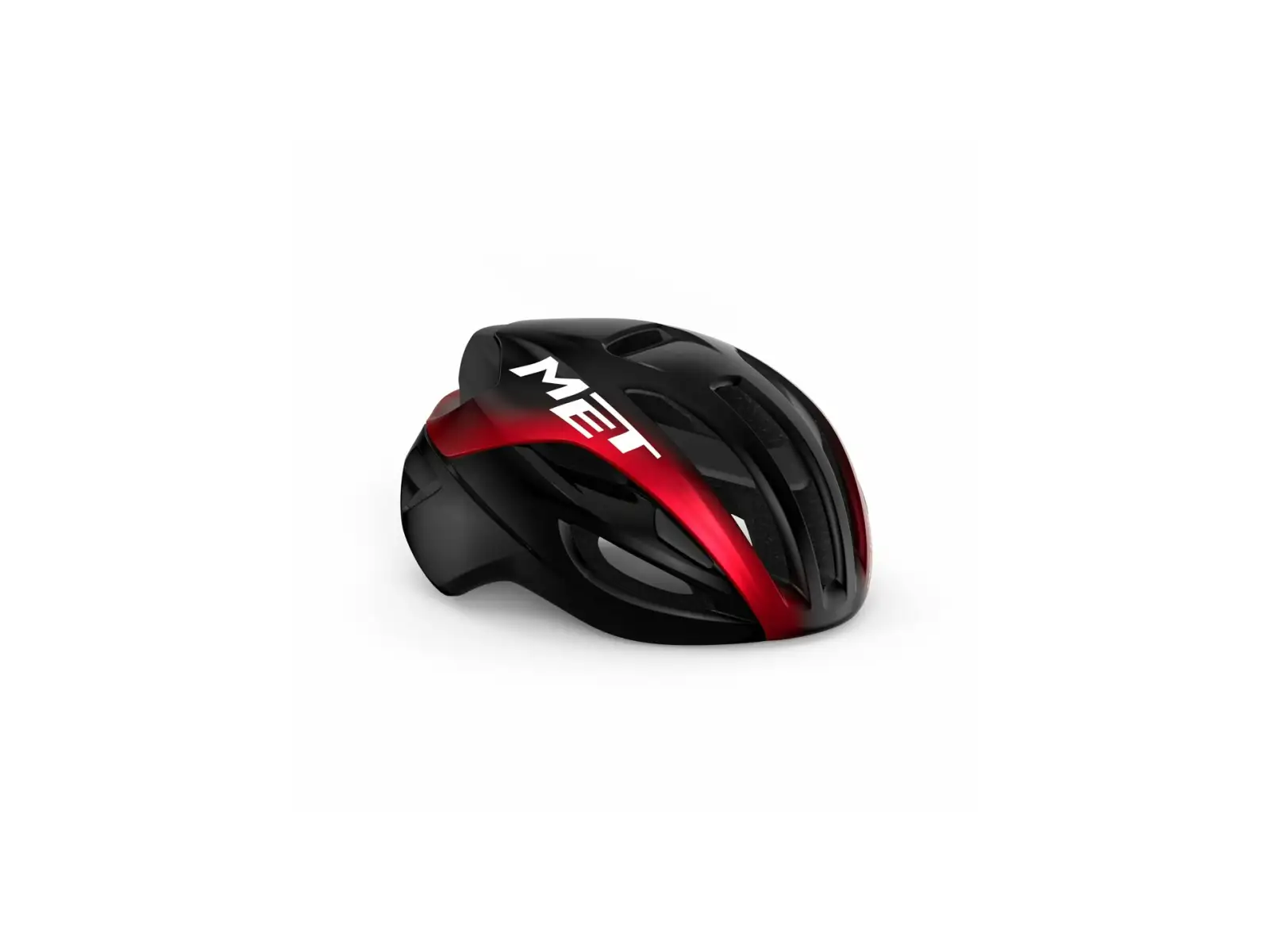 MET Rivale MIPS Helm Schwarz/Rot Metallic Glänzend