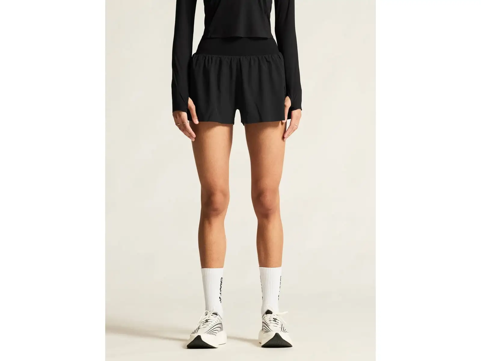 Craft Hypervent Wide Damen-Laufshorts schwarz
