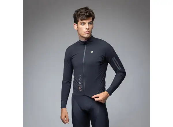 Alé R-EV1 Thermo Shield Herren Winter-Fahrradjacke Black