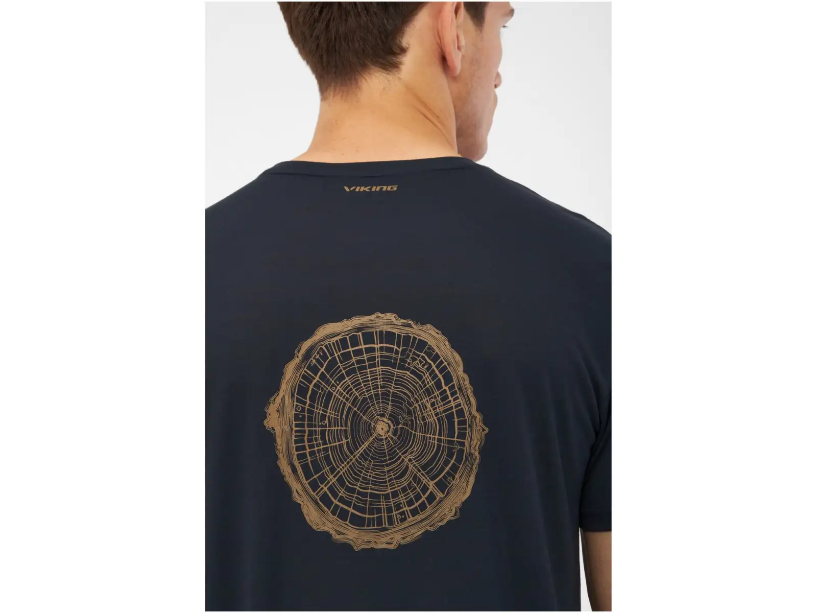 Viking Rune Herren T-Shirt Kurzarm navy/light brown