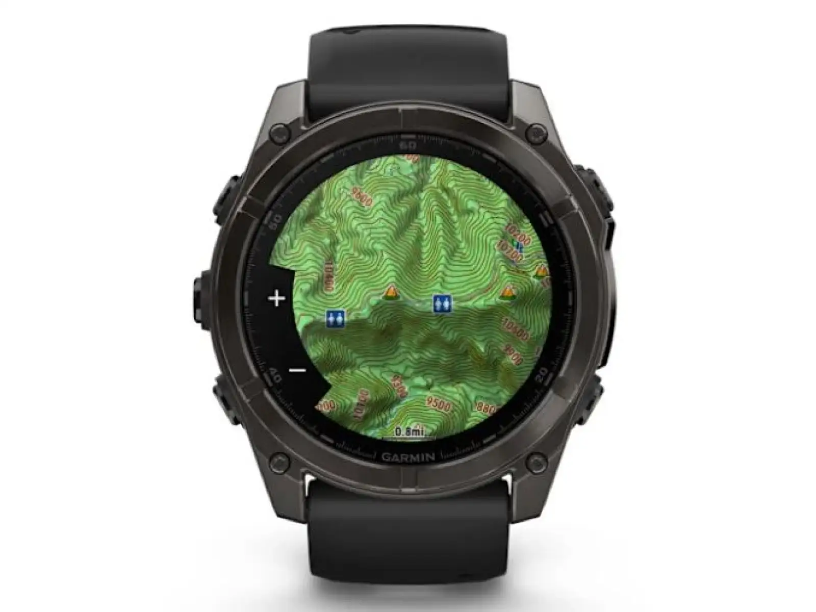 Garmin fenix 8 - 51 mm AMOLED Sapphire Smartwatch Carbon DLC Titanium Schwarz/Grau