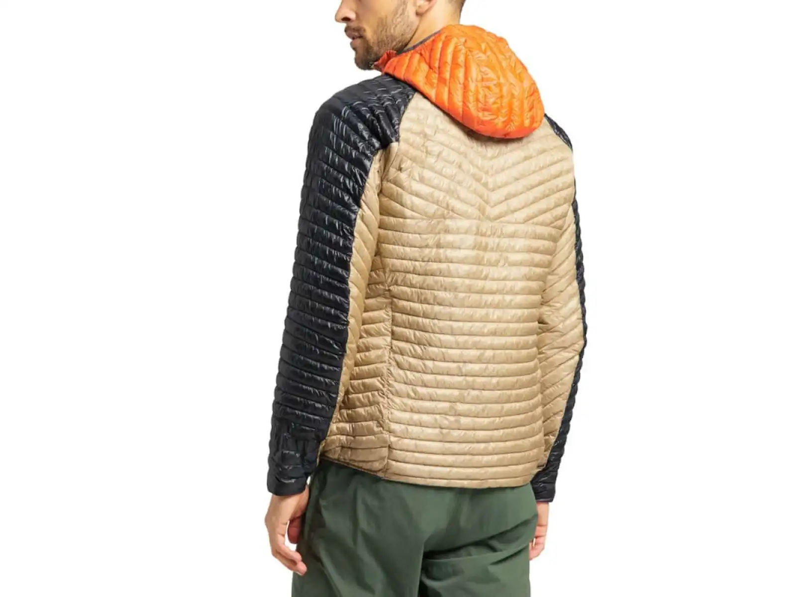 Haglöfs L.I.M Mimic Herren Kapuzenjacke Beige/Schwarz/Orange