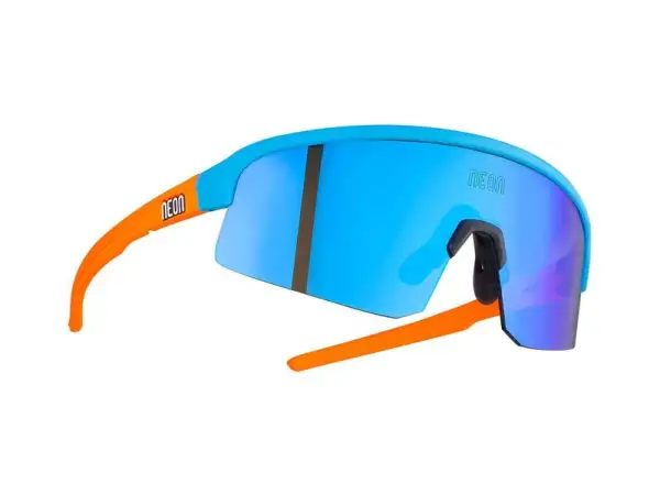 Neon Viper Brille Cyan Orange Mirror Blue Cat 3