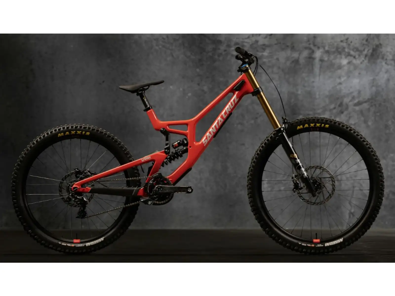 Santa Cruz V10 8 CC MX 24 Downhill-Rahmen Rot Factory Größe L