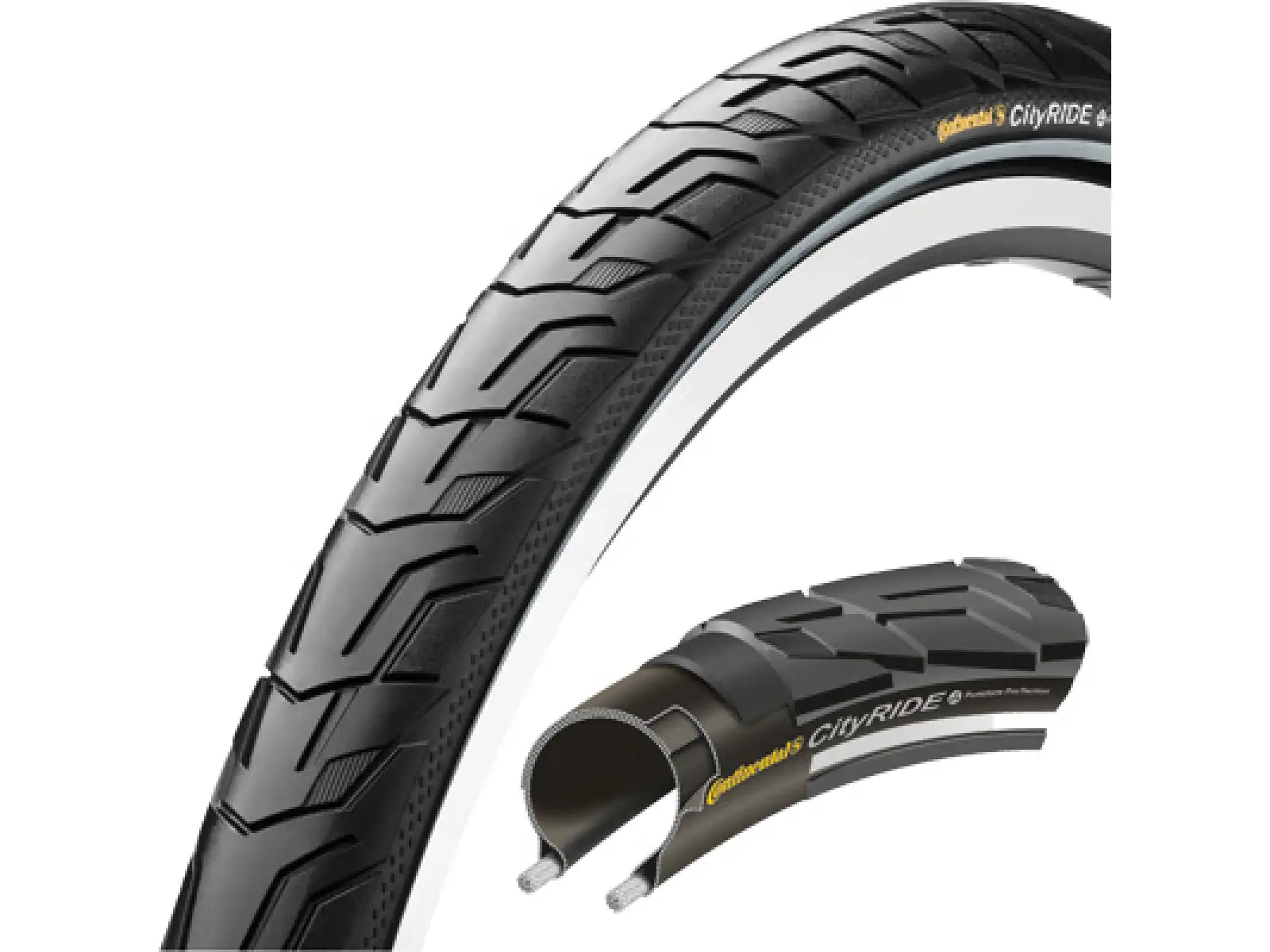 Continental City Ride II Reflex E-25 Trekkingreifen Draht 32-622.