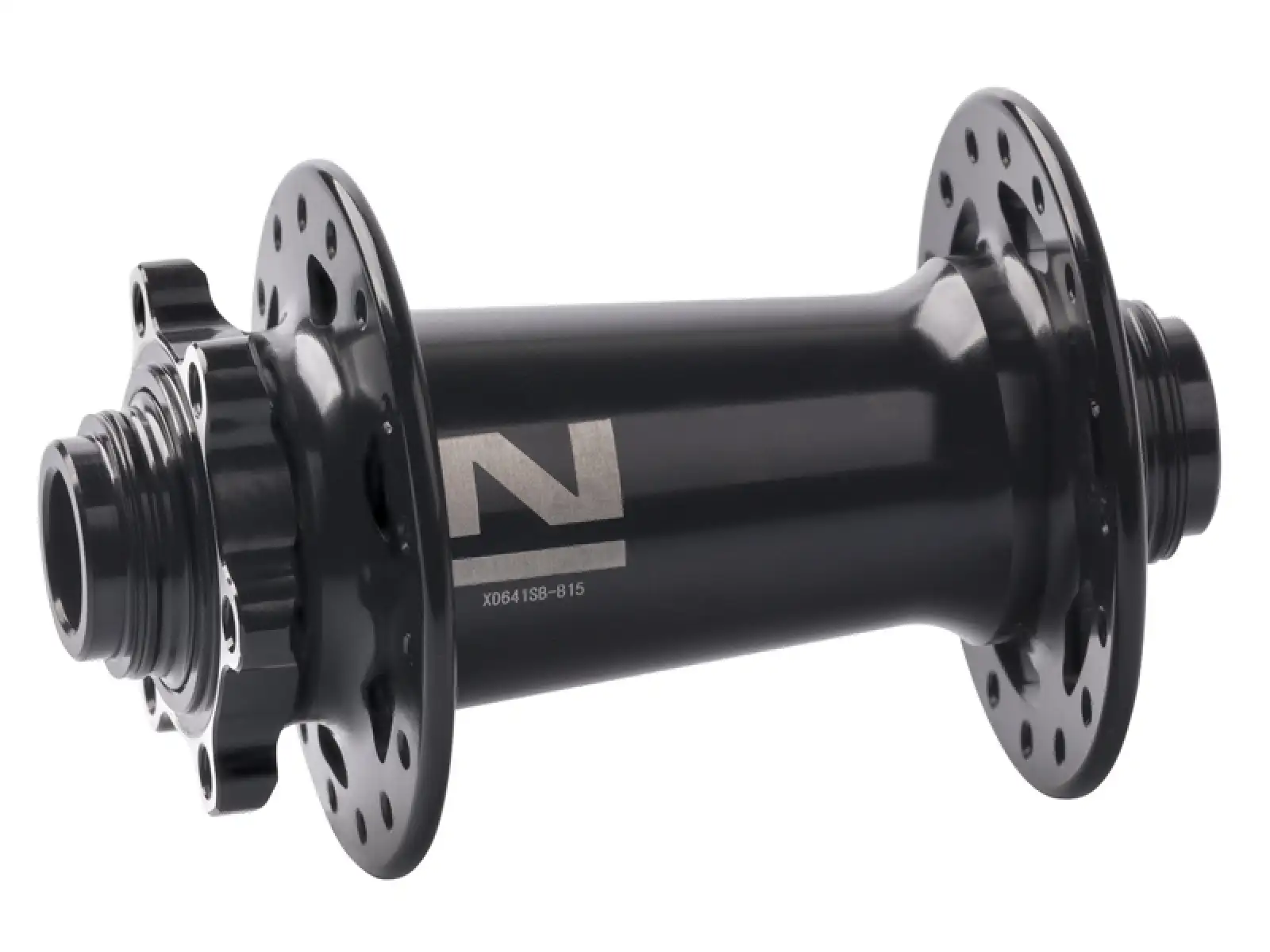 Novatec XD641SB-B15 Boost Vorderradnabe in Schwarz mit 32 Löchern.