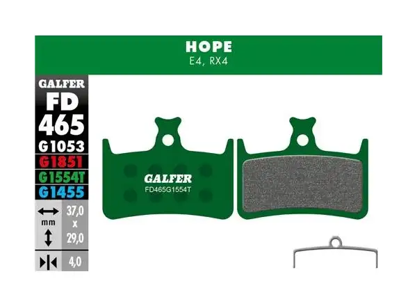 Galfer FD465 Pro G1554T Bremsbeläge für Hope.