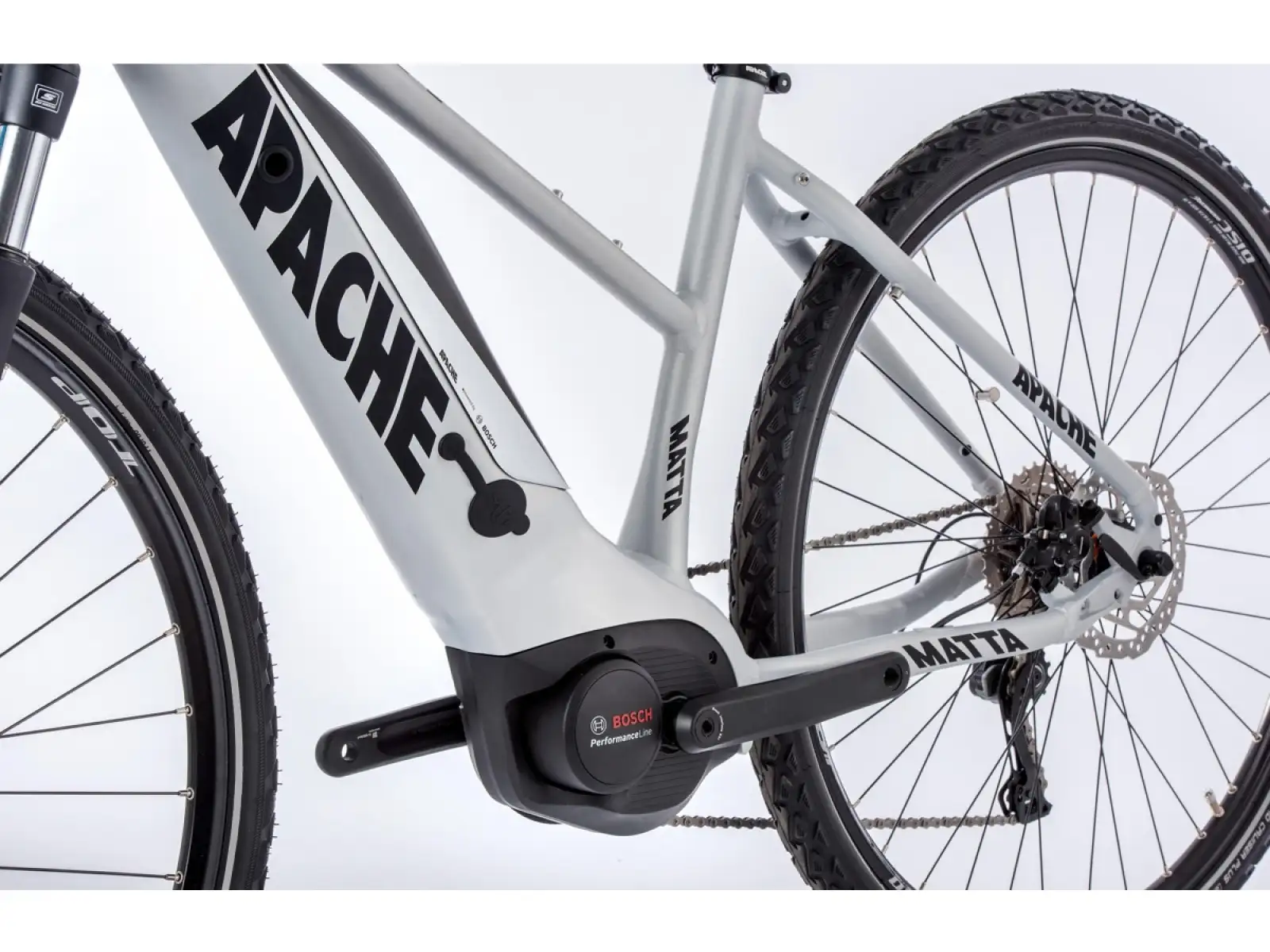 Apache Matta Bosch 3 Active Line 500 silver 2022 Damen-Cross-E-Bike