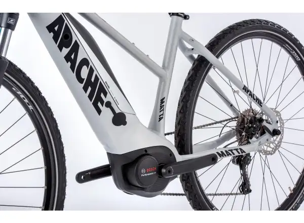 Apache Matta Bosch 3 Active Line 500 silver 2022 Damen-Cross-E-Bike