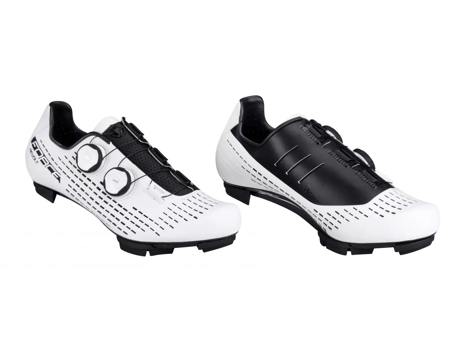 Force Revolt Carbon MTB Herren-Fahrradschuhe weiß