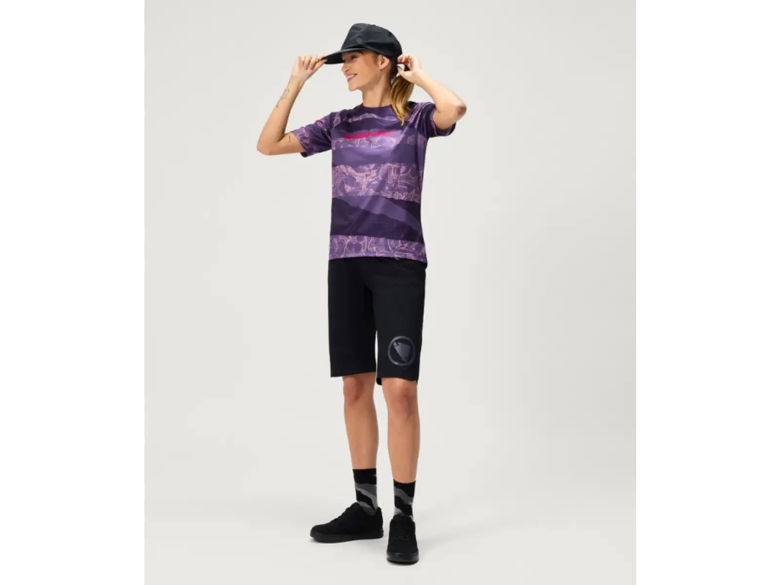 Endura LTD Parchwork Damen Trikot kurzarm Bramble