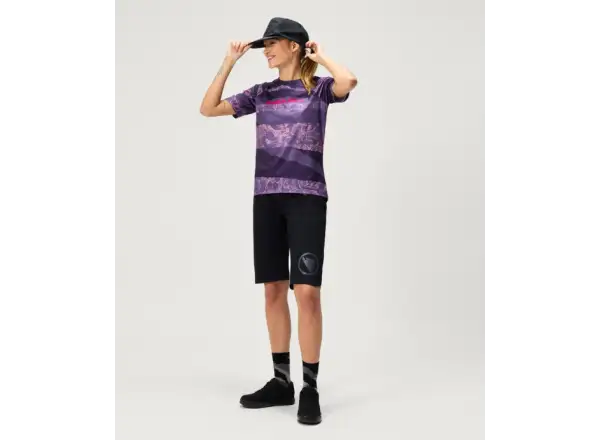 Endura LTD Parchwork Damen Trikot kurzarm Bramble