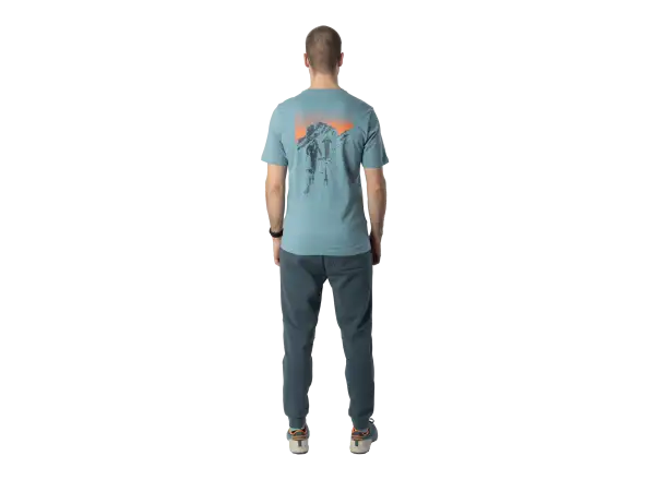 Dynafit Back Graphic Cotton Herren T-Shirt Kurzarm Smoke Blue/Approach