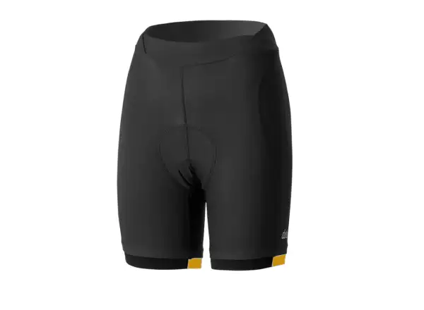 Dotout Instinct Damen Shorts mit Polster Schwarz/Gelb