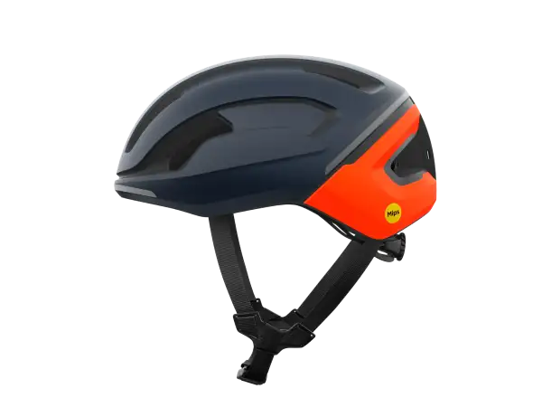 POC Omne Beacon MIPS Rennradhelm Apatite Navy Matt/Fluorescent Orange Matt