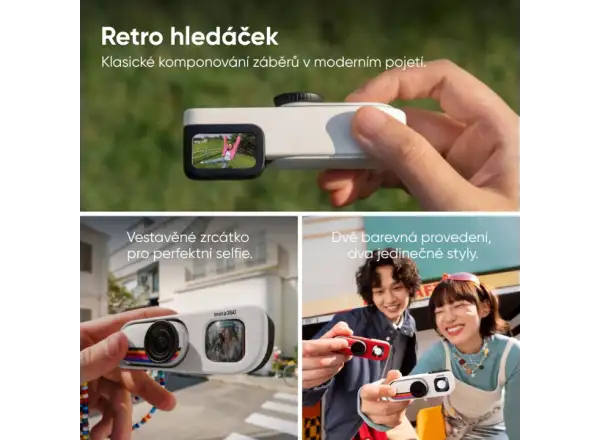 Insta360 GO 3S Kamera Retro Bundle 64 GB Sonderedition weiß