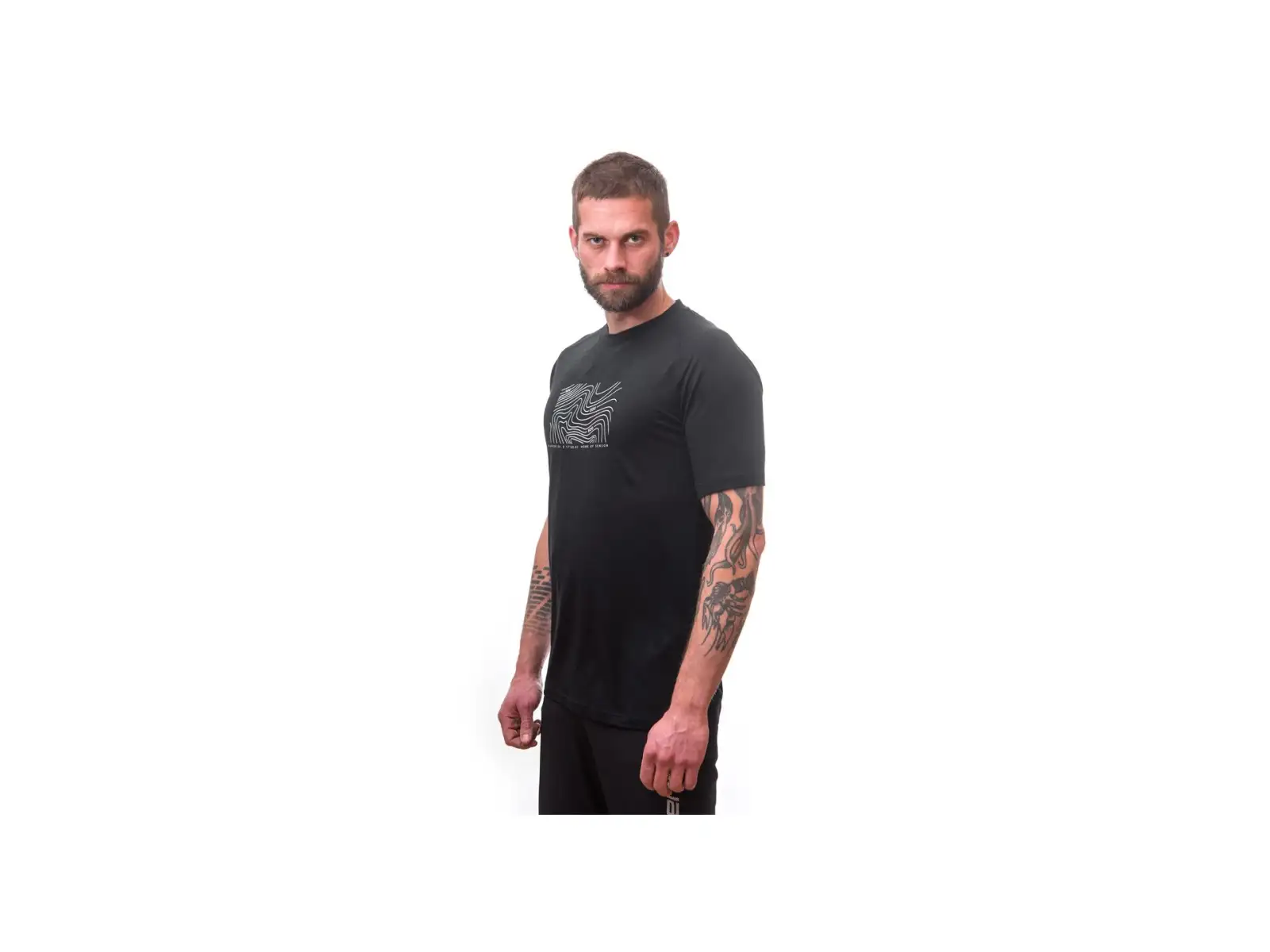 Sensor Merino Air PT Locate Herren T-Shirt Kurzarm Schwarz