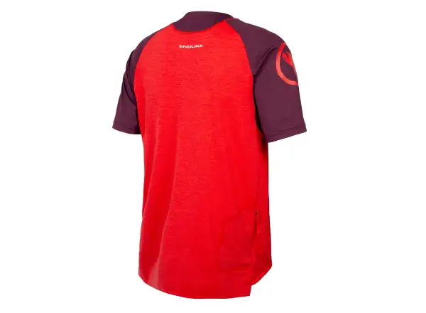 Endura SingleTrack Herren-Trikot Kurzarm Pomegranate