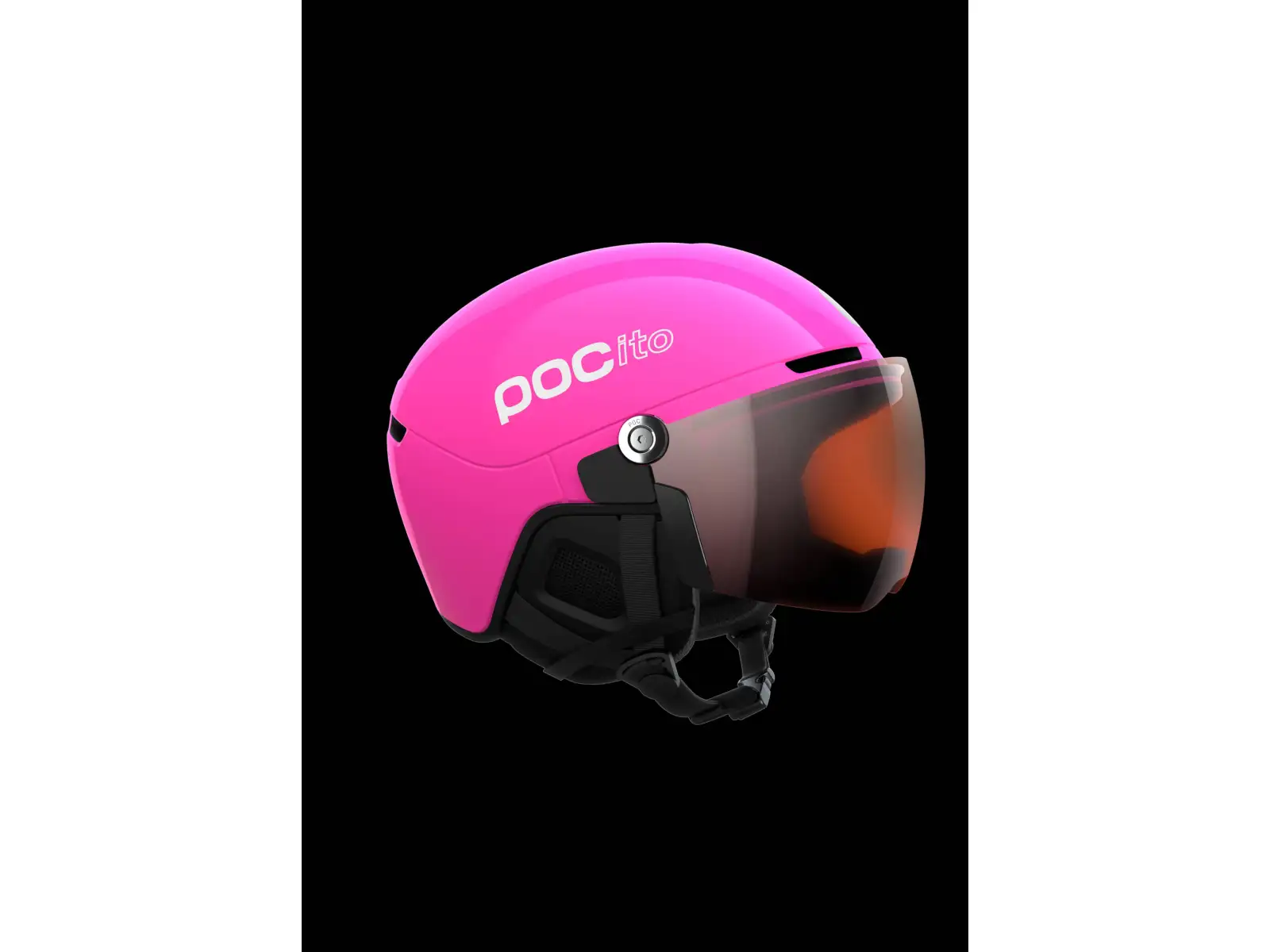 POC POCito Obex Visor Kinder-Skihelm Fluorescent Pink