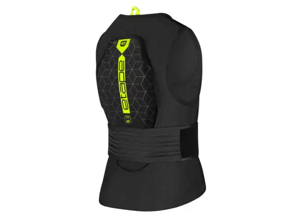 Etape Bone Pro 2.0 Kinderweste mit Rückenprotektor Schwarz/Gelb fluoreszierend