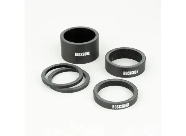 Rock Shox Headset Spacer Set Vorbau-Unterlegscheiben Gloss White Logo