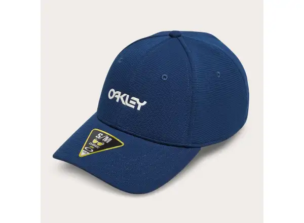 Oakley 6 Panel Stretch Metallic Kappe Team Navy